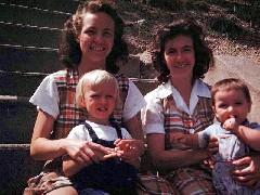 Dorothy (Dot) Haydock Gaynor Wilson, Jean Wilson, Alice Haydock Bennett, Ruth Bennett